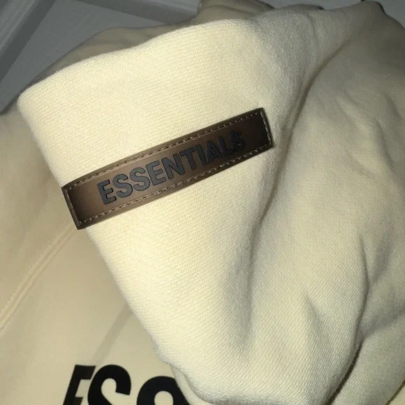 Essentials Cream Pullover Hoodie - Picture 8 of 10